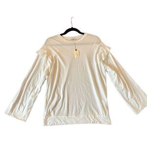 🚨 SALE ‼️ Graceville ruffle shoulder long sleeve medium